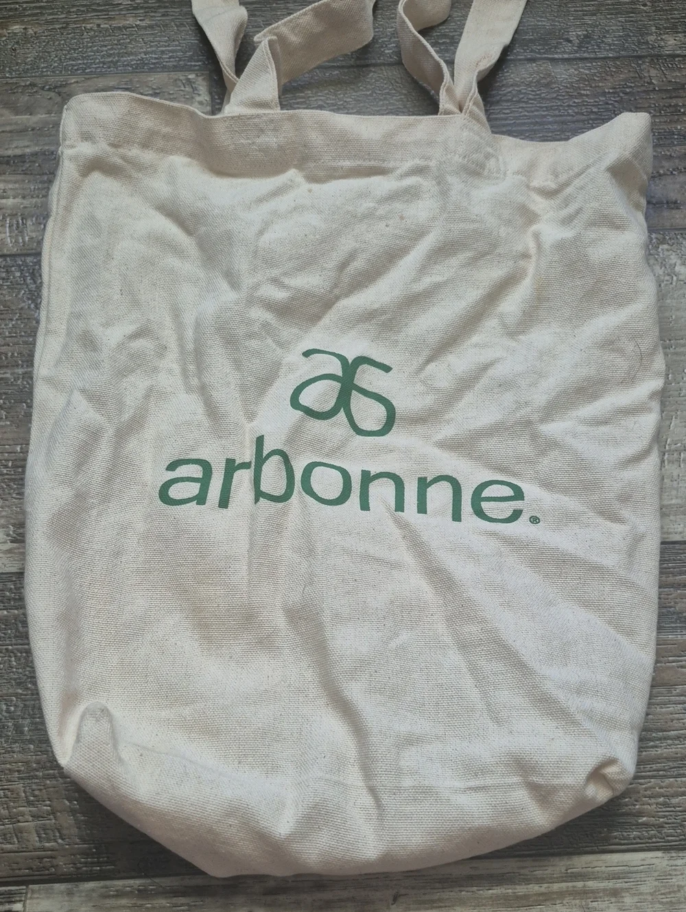 Arbonne Logo Canvas Tote & Accessory Travel Gifts Yellow